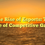 ﻿The Rise of Esports: The Future of Competitive Gaming