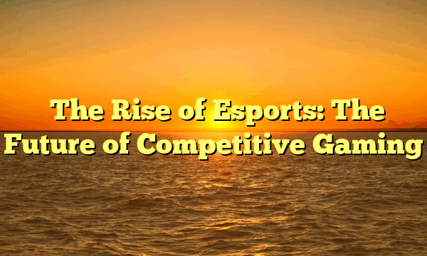 ﻿The Rise of Esports: The Future of Competitive Gaming